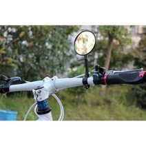 간편 부착 왜곡 없는 자전거 원형 백미러 후사경 안전 바이크 보조