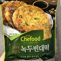 롯데푸드 초가삼간 순희네 녹두빈대떡 360g, 아이스팩 포장