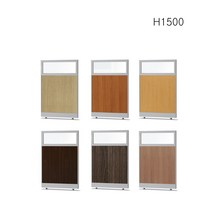 PDS-30 H1500 PVC 45T 원톤유리파티션 우드파티션 사무실파티션 사무용칸막이, 오크사모니