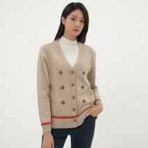 지센 꽃자수 니트 가디건 LCKTMA30 BE