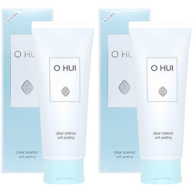 오휘 클리어 사이언스 소프트 필링 100ml 1+1 해초 추출물 함유로 피부를 촉촉하고 건강하게 케어, 2개
