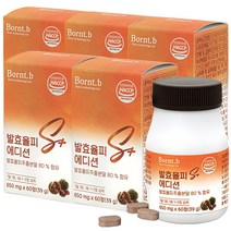 본트비 발효율피 추출분말 엘라그산 발효율피S+ 60정, 5개