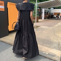 나잇벨라 피피 카라 린넨 롱원피스