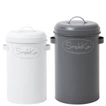 심플캔 종량제 휴지통 20L, 화이트 20L