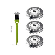 philips 호환 Norelco 시리즈 면도기 SH30 교체 용 헤드 3000 2000 1000 S738 클릭 및 스타일 컴포트 컷 쉐이빙, [01] SH30  3-PACK, [01] SH30  3-PACK, 3개