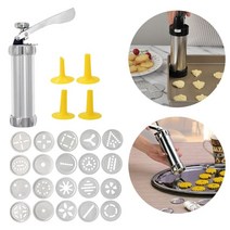 츄러스 메이커 츄러스 메이커 쿠키 프레스 guns and icing set for diy biscuit cookiemaking cake icing 장식 합금 churro 쿠키, 없음