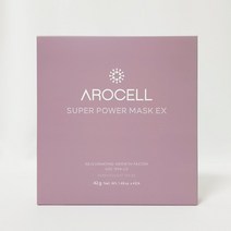 NEW 아로셀 슈퍼 파워 마스크 EX 콜라겐 제대혈 미백 주름개선 42g x 4매, 1box