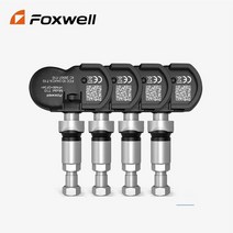 압력 진공 테스터 Foxwell T1000 TPMS 도구 센서 프로그래밍 활성화 확인 RF 키 FOB 타이어 모니터링 시스템 자동 감지기, [03] 4Pcs Sensors