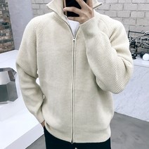 용된다 남자 캐시미어 투웨이 니트 집업