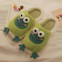 어그 털 슬리퍼 패딩 방한화 슈즈 실내화 슬리퍼 겨울용 러블리 슬라이드 곰 홈 남성 개구리 실내 만화