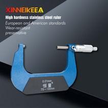 고정밀 마이크로 미터 외부 0-25mm 25-50mm 미터베이스 스테인레스 스틸 호환 측정 기기, 02 25-50 미리메터_01 260-101