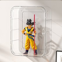 HK.sell 투명아크릴 라운드 벽장식장, 1개