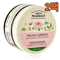 (영국직구) 그린파머시 모스캣 앤 그린티 슈가 스크럽 300ml, 2팩