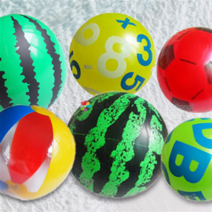 썸머 비치볼 비치백 탱탱볼 바다 해변 물놀이 수박 여름 해수욕장, 탱탱볼_색상랜덤