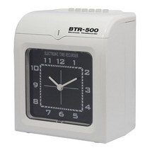 [오에이123] 출퇴근기록기 BTR-500 (BTR500) 출퇴근카드100매+24인용 카드꽂이+카트리지 포함 출퇴근기 출근기 타임기 근태관리 팍스타