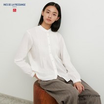유니클로 핀턱블라우스(긴팔) INES DE LA FRESSANGE