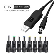유심라우터 lte라우터 와이파이라우터 OLAF-USB-DC 전원 케이블 5V-12V 부스트 컨버터 8 어댑터 USB-DC 잭, 02 5V To 9V and 8heads_01 1M