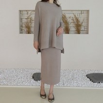 바네사빈 도톰 골지 니트스커트 v00100