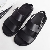 남자샌들 투밴드 캐주얼 발편한 여름신발 시원한 남여공용 남여공용 키높이 4cm