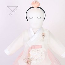한설한복 1764.S 트윙클 레이스 여아당의한복