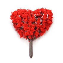 비오스 테라리움 젤캔들 꾸미기 하트트리 나무모형 10cm_5종 택1, 빨강