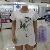 레노마 이너웨어 밤비루즈핏여성라운드티D61F495104