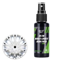 1+1 녹 제거 프라이머 50ml 철 제 자동차 디테일 낙진 제 스프레이 오염 키트 먼지 클리너 브레이크 림 휠 자동 관리, 없음