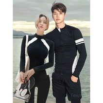 다이빙슈트 스노쿨링슈트 서핑슈트 서핑 스쿠버 스노클링 웻슈트드라이슈트, A. 블랙여성용5피스