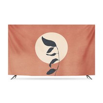 명화 티비 TV 덮개 가리개 인치 종류별 무지개 럭셔리 거실 모니터 먼지 커버 42 55 65 75 액자 풍경 HA11, 80인치 희망