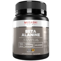 무사시 베타 알라닌 언플레볼드 120g Musashi Beta Alanine Unflavoured 120g, 1개