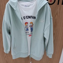 소이 루즈핏 후드짚업