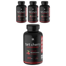 스포츠리서치 타르트 체리 컨센트레이트 800mg 소프트젤, 60개입, 4개