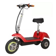 배달 전기자전거 인치 미니 야외 전기 세발 자전거 접이식 휴대용 노인 배터리 바퀴 전자 경량 편리한, 05 Red, 한개옵션1