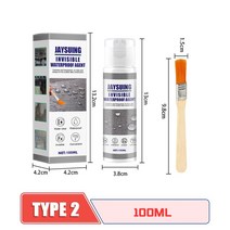 견고한 30/100g 실란트 방수제 화장실 누출 방지 나노 스프레이 접착제 트래핑 지붕 수리 도구, 04 100ML, 04 100ML