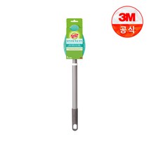 3M 스카치브라이트 길이조절 욕실브러쉬 청소솔/스틱, 그레이, 1개, 1개