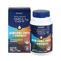 GNC 트리플스트랭스 오메가3 플러스 코엔자임Q10 1 600mg x 70정 쇼핑백 포함, 상세 설명 참조, 상세 설명 참조, 상세 설명 참조