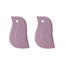 유어리프 주방 실리콘 펭귄 다용도 스크래퍼, 핑크2개입