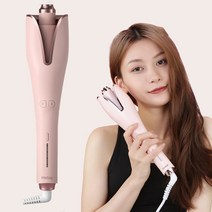 Routop 자동 고데기 봉고데기 지능 회전 컬링 아이롱 고데기 이온 헤어 케어 열방지 볼륨 온도 조절 28mm, 그린