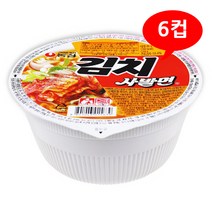 컵라면 김치 사발면 소컵 1박스/6컵