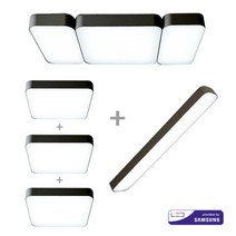 삼성정품칩 시스템 조명세트 30평B (SP)SET30B, 블랙
