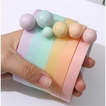 테이프공 6개세트 만들기 선물 스크랩북 롤링 끈끈이공, 없음