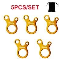 텐트팩 단조팩 캠핑팩세트 510 개몫 야외 캠핑 텐트 윈드 로프 버클 3 홀 알루미늄, 골드5