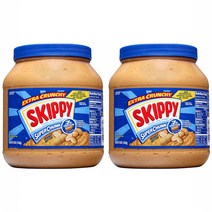 스키피 슈퍼 청크 엑스트라 크런치 피넛 버터, 1.81kg, 2개