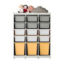 한샘 샘키즈 스칸디 에디션 수납장 1005, (몸통)크림화이트/(박스)옐로우그레이(A)