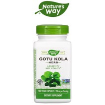 네이쳐스웨이 고투콜라 허브 950mg 180캡슐 Gotu Kola