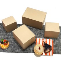 정사각 네이비 선물상자 ( 1호 2호 3호 ) 쿠키 마카롱 케이크 포장상자 답례품, 원터치 크라프트상자 2호