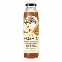 CJ제일제당 풍미 백설 리얼 배도라지청 국내산 진액 배도라지차 별미 홈카페 커피시럽 엑기스 단맛 소스 310ml, 6개