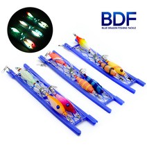 청룡조구 호래기 3단 채비 UV축광 미니 슷테 새우 호래기에기 쪼꼬미 화살촉오징어 한치