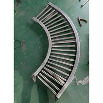 컨베이어롤러 운송 물류창고 수동 휴대용 상하차, 90도 코너링, 1개