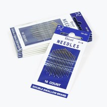 JSTrading 프랑스 자수 바늘 세트 3/9호 (16개입), 16개
